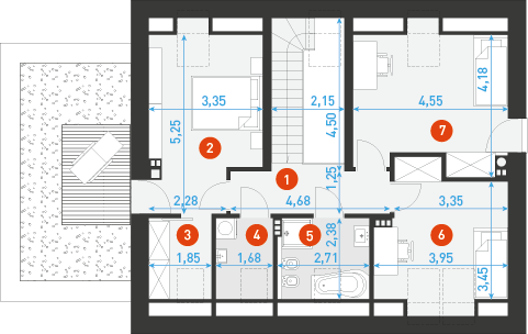 Atrakcyjny 2 - Rzut poddasza