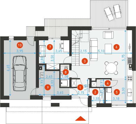 Atrakcyjny 3 - Rzut parteru