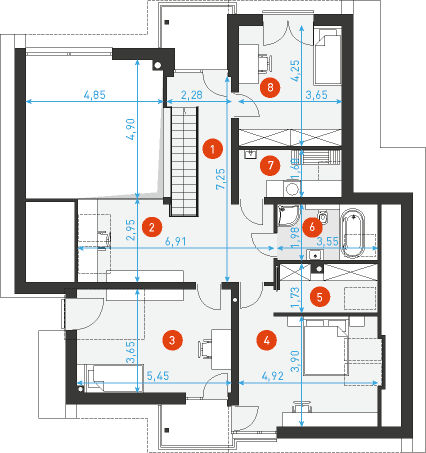 Doskonały 3 - Rzut poddasza