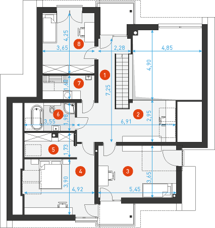 Doskonały 3 - Rzut poddasza