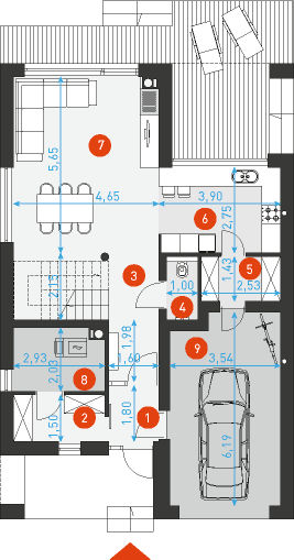 Dostępny 1 - Rzut parteru