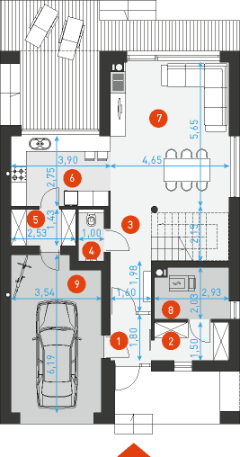 Dostępny 1 - Rzut parteru