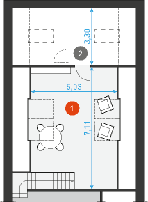 Ekonomiczny 2B - Rzut poddasza