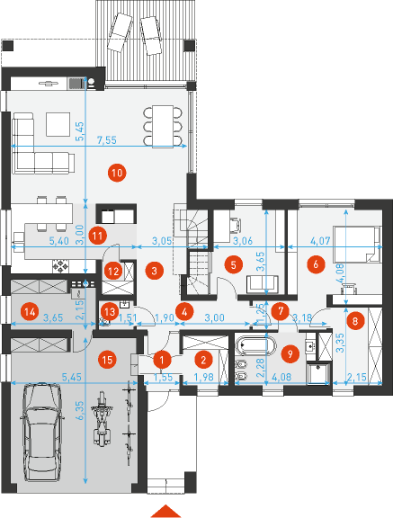 Kameralny 4 - Rzut parteru