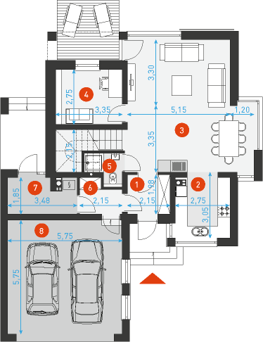 Praktyczny 2 - Rzut parteru