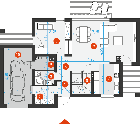Prosty 2 - Rzut parteru