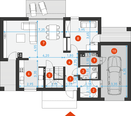 Prosty 2 - Rzut parteru