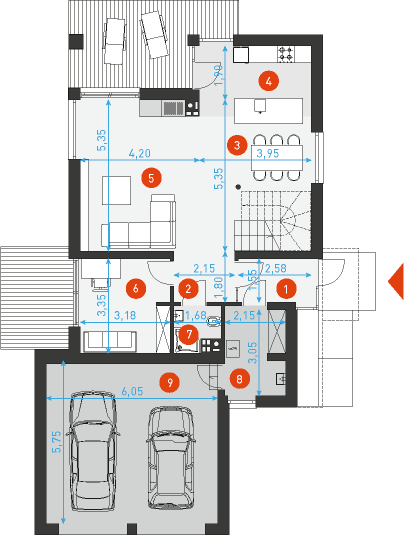 Prosty 3 - Rzut parteru