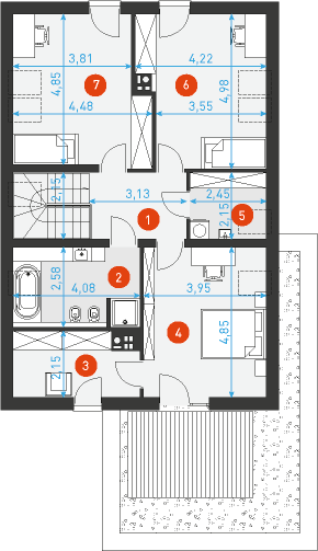 Prosty 3 - Rzut poddasza