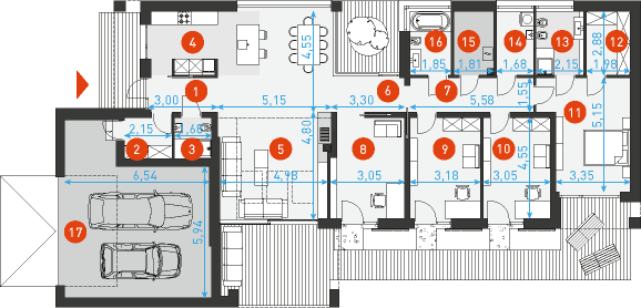 Rodzinny 1 - Rzut parteru