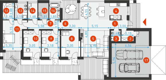 Rodzinny 1 - Rzut parteru