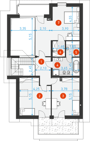 Z charakterem 1 - Rzut poddasza